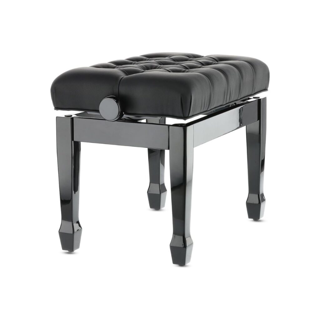 Banqueta de piano tapizada